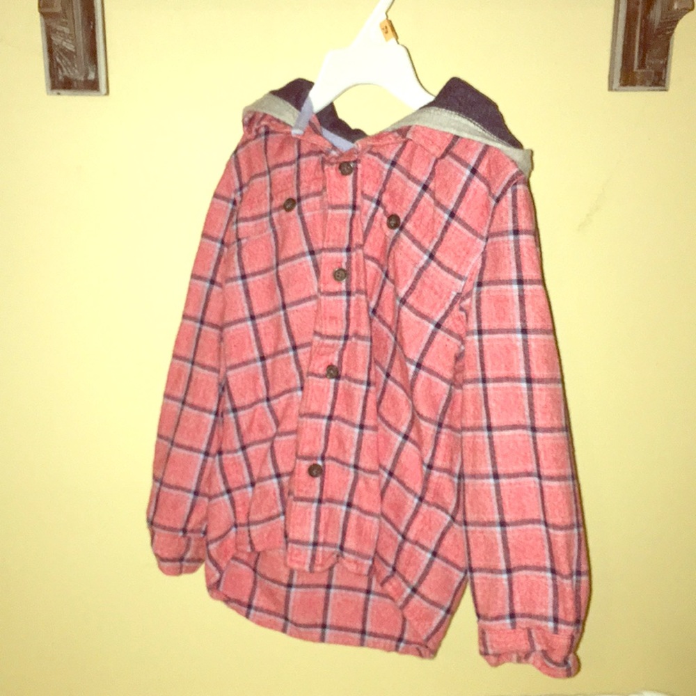 5T cat and jack hooded flannel